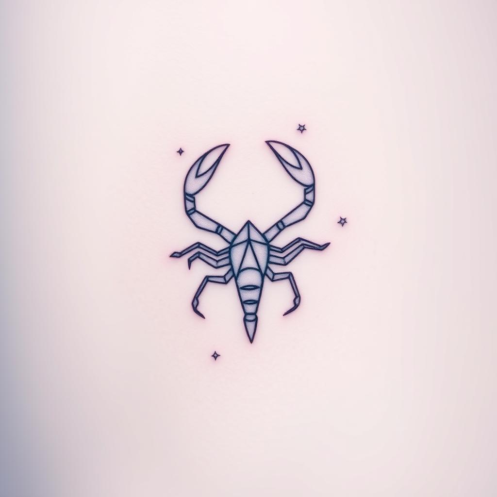 Scorpio Constellation Tattoo Design