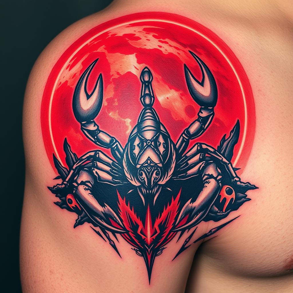 Scorpio Zodiac Mars Tattoo Inspiration