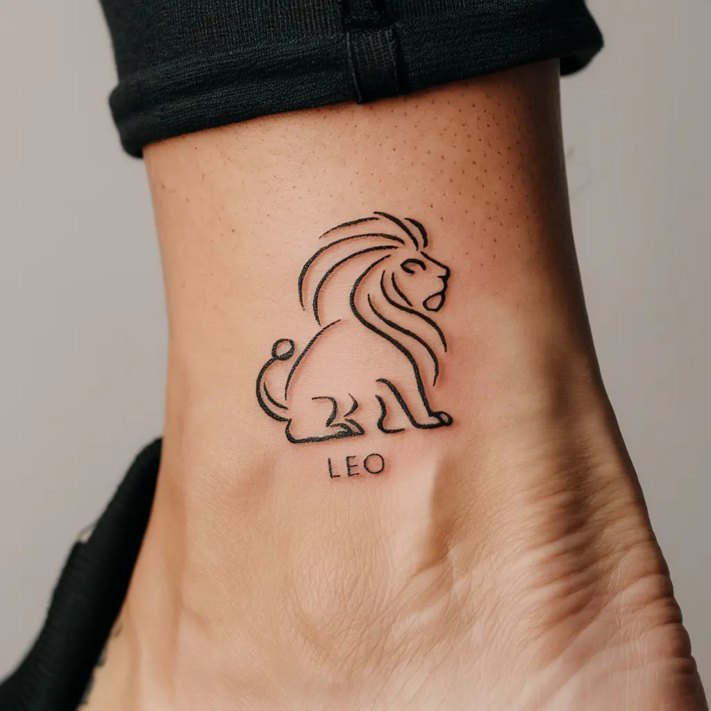 Small and Subtle Leo Sign Tattoos 2