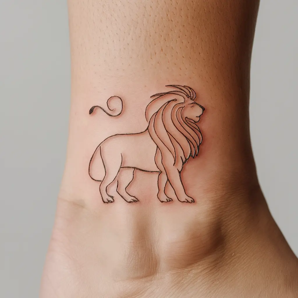 Small and Subtle Leo Sign Tattoos