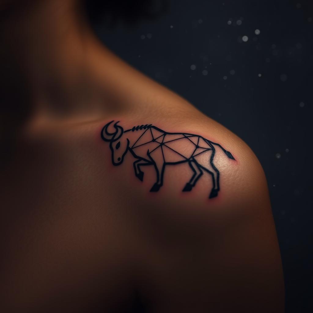 Taurus Constellation Tattoo Design