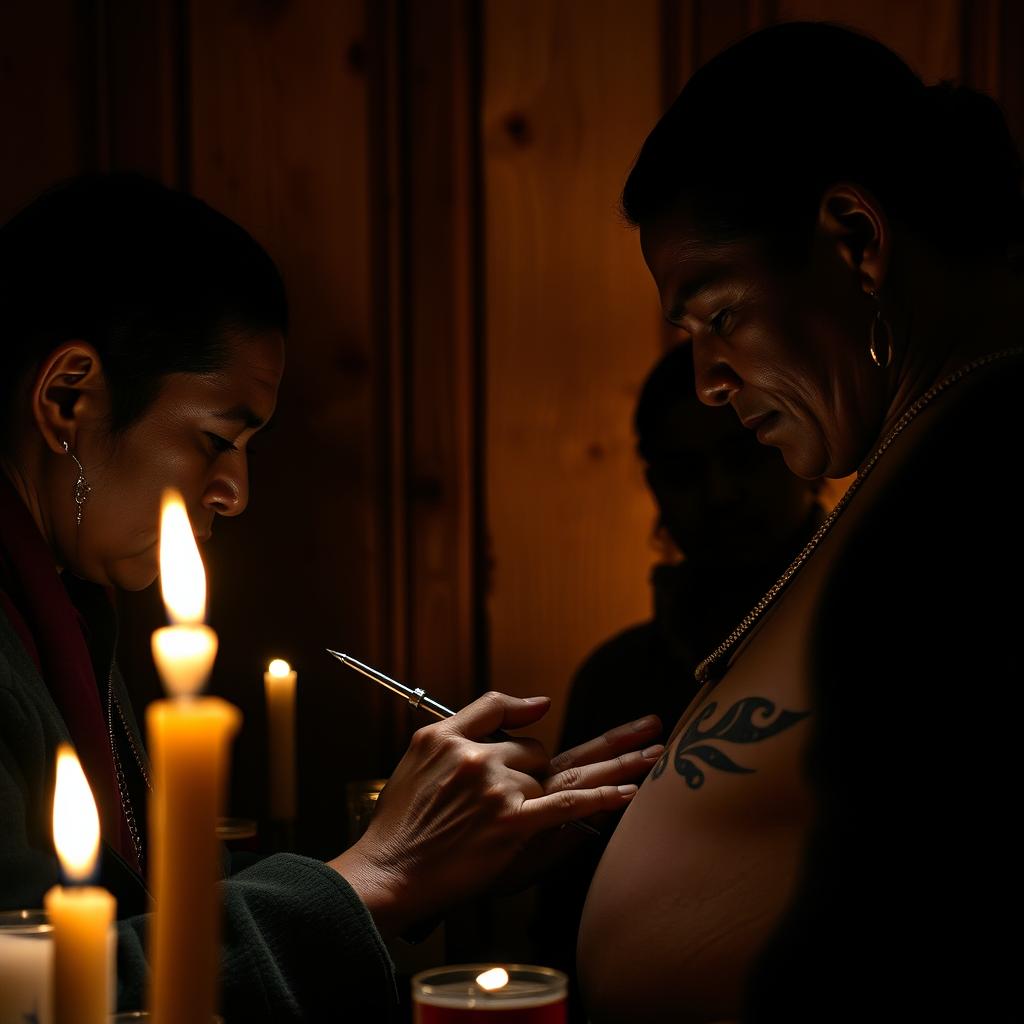 Traditional Alaska Native Hand-Poke Tattooing