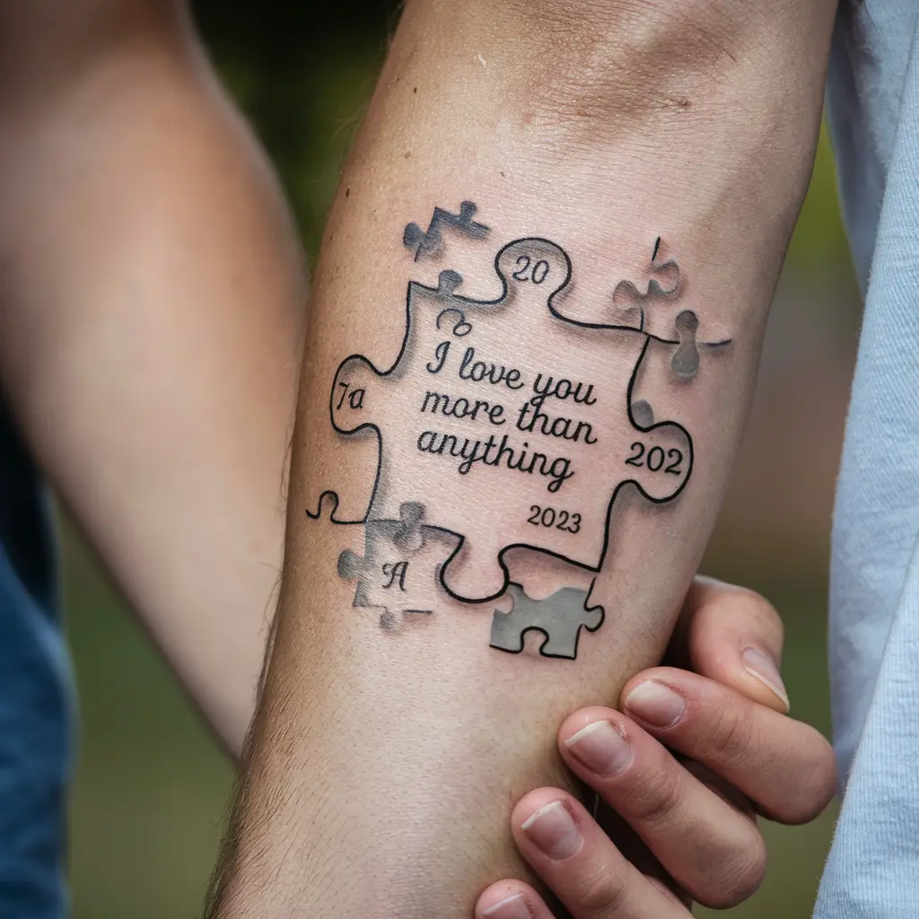 Traditional vs Modern Puzzle Piece Tattoo Designs