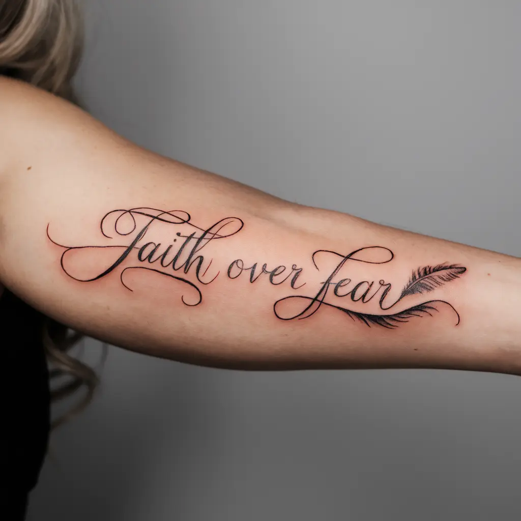 Understanding the Symbolism Behind Faith Over Fear Tattoos 2