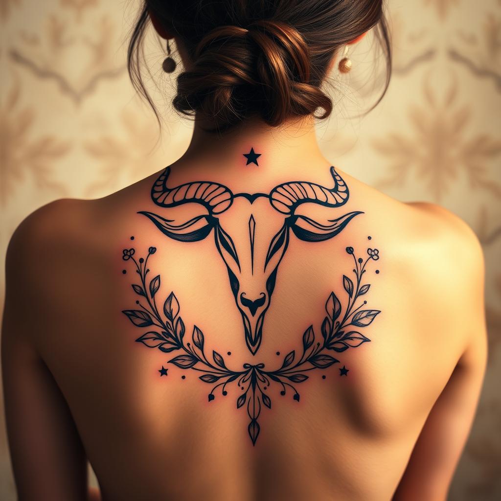 Venus Symbol Taurus Tattoo Design