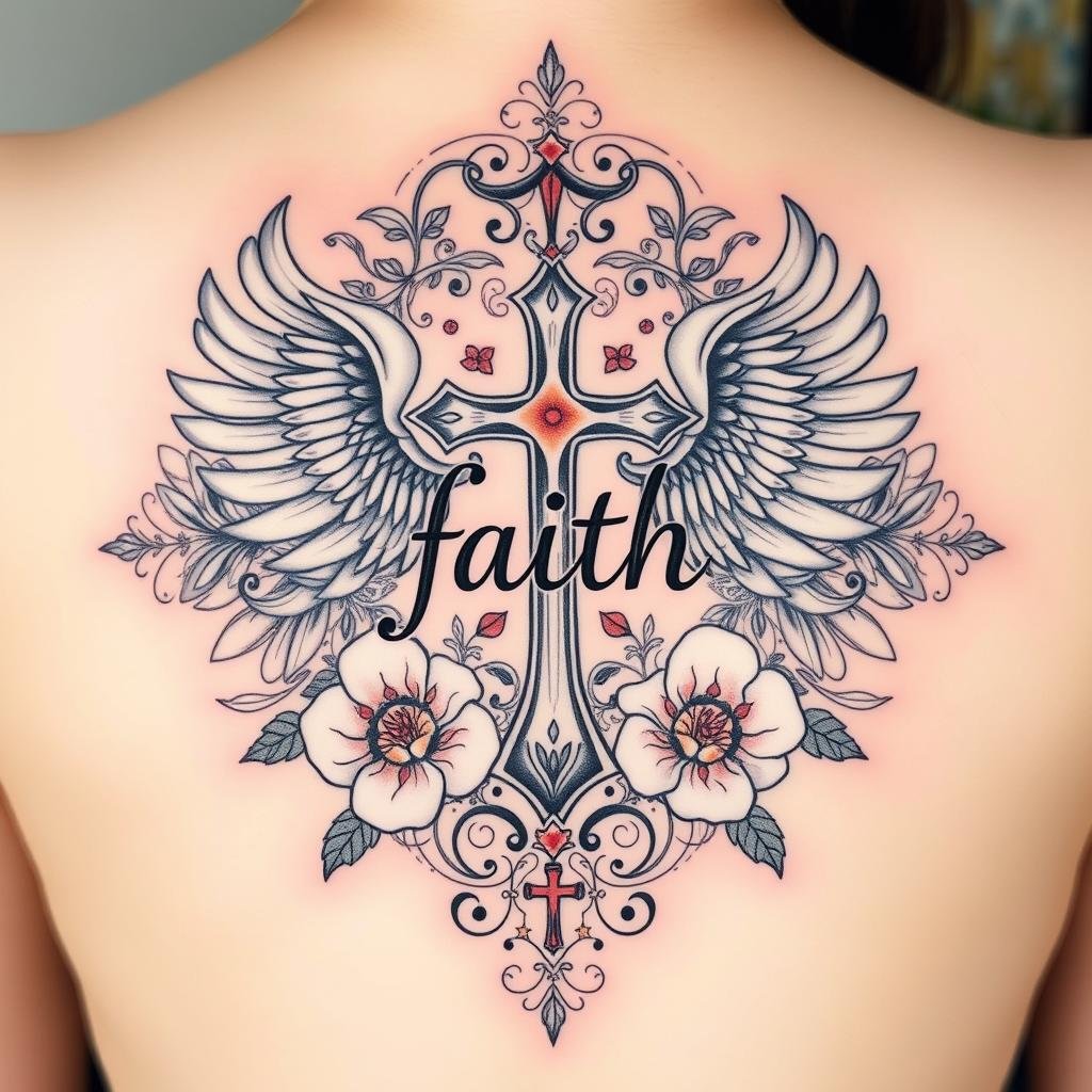 custom faith tattoo design