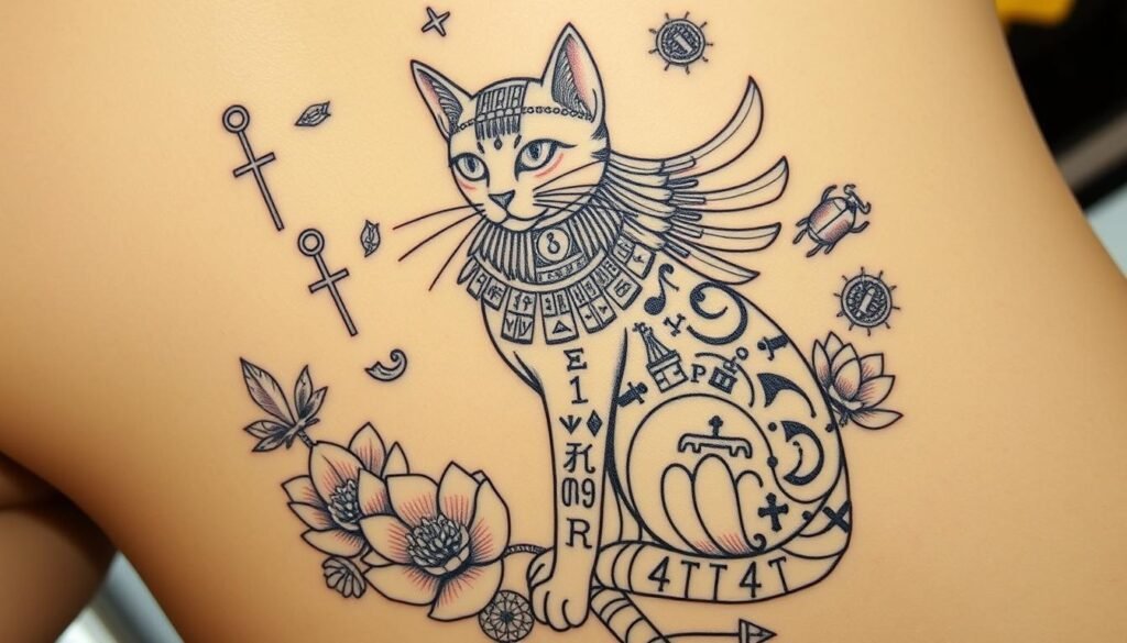 egyptian cat tattoos