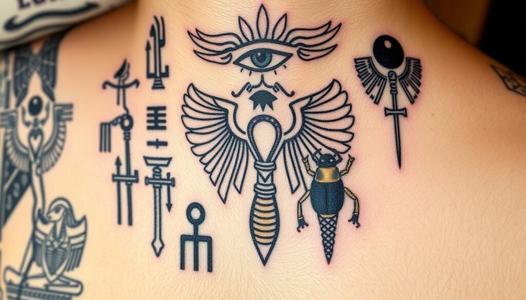 egyptian hieroglyphics tattoos