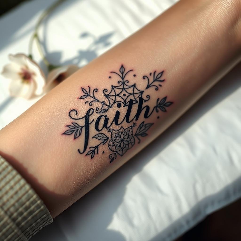 faith tattoo placement