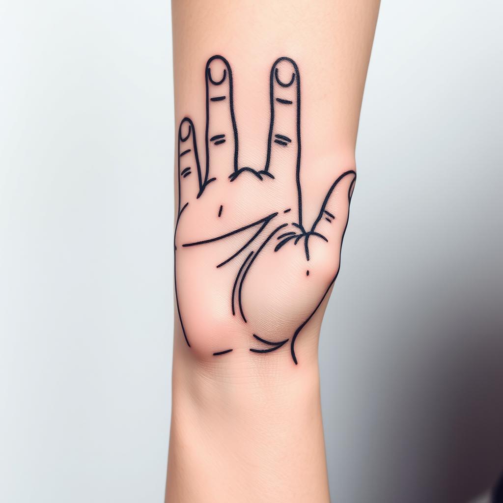 i love you sign language tattoos