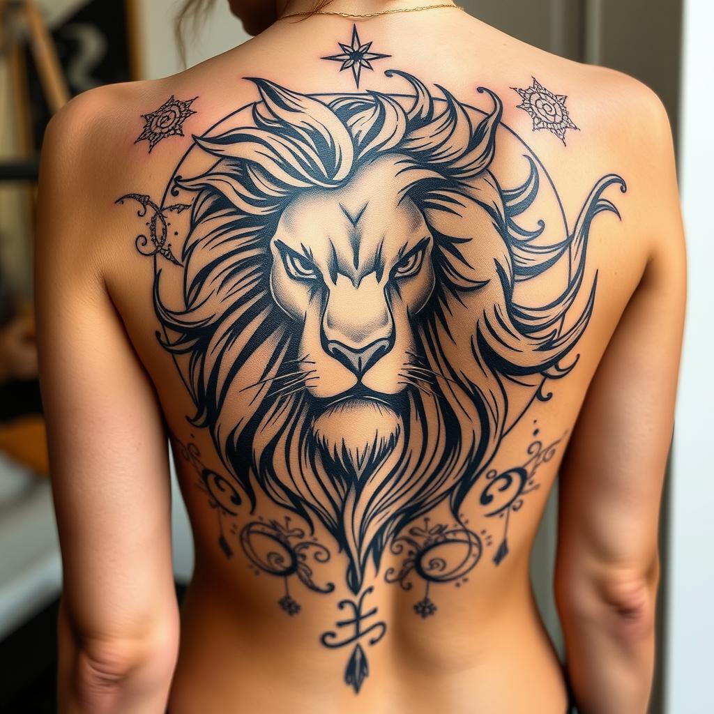 leo lion tattoo meanings