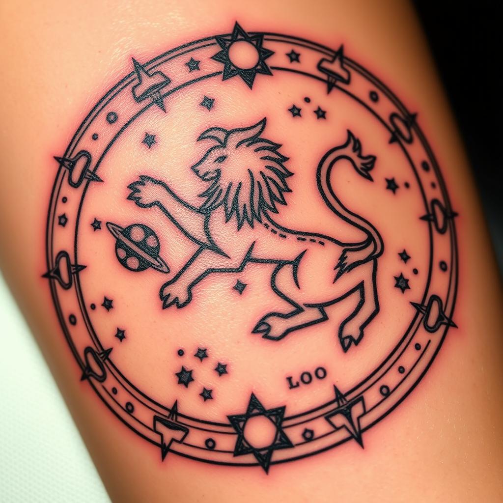 leo sign tattoos