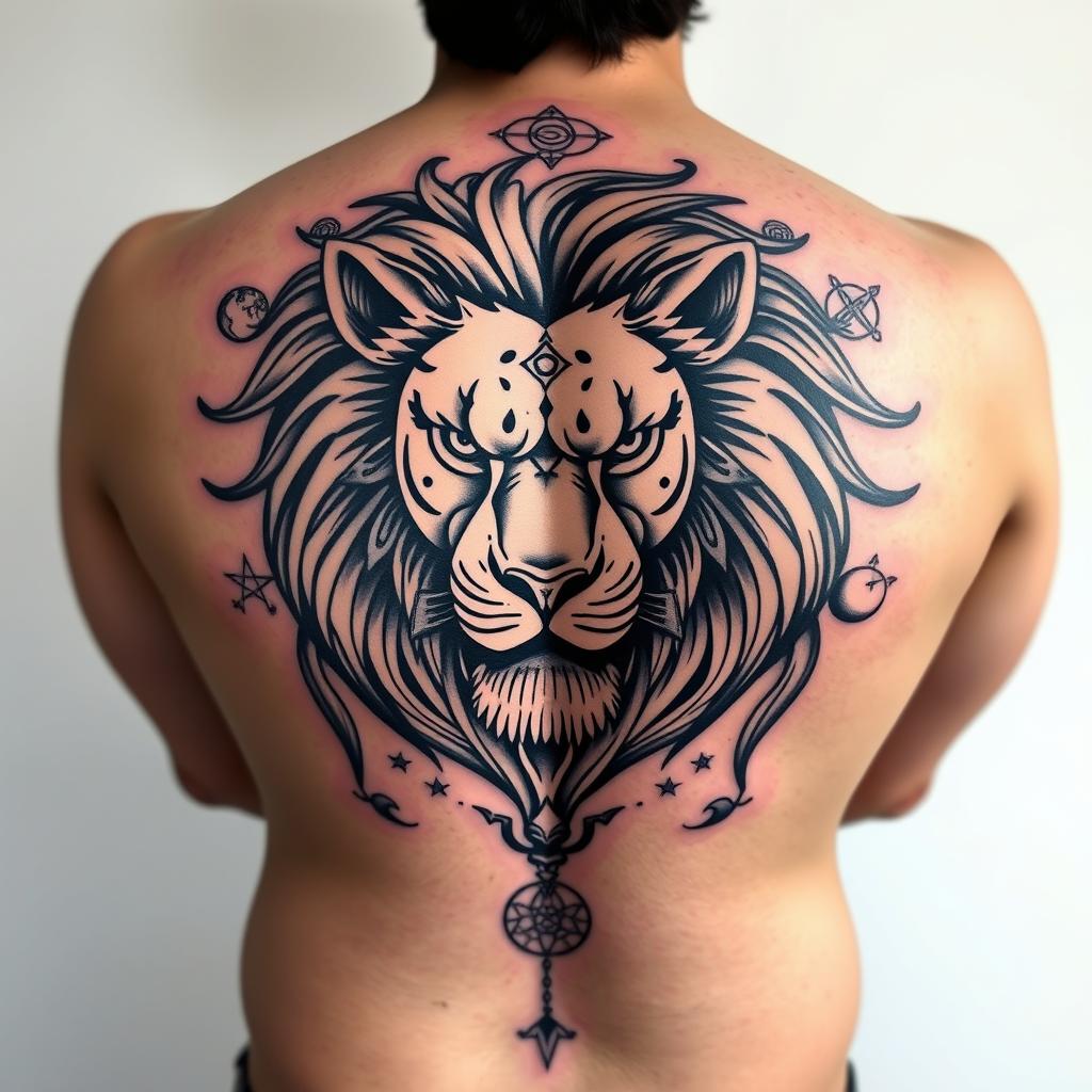 leo tattoo symbols