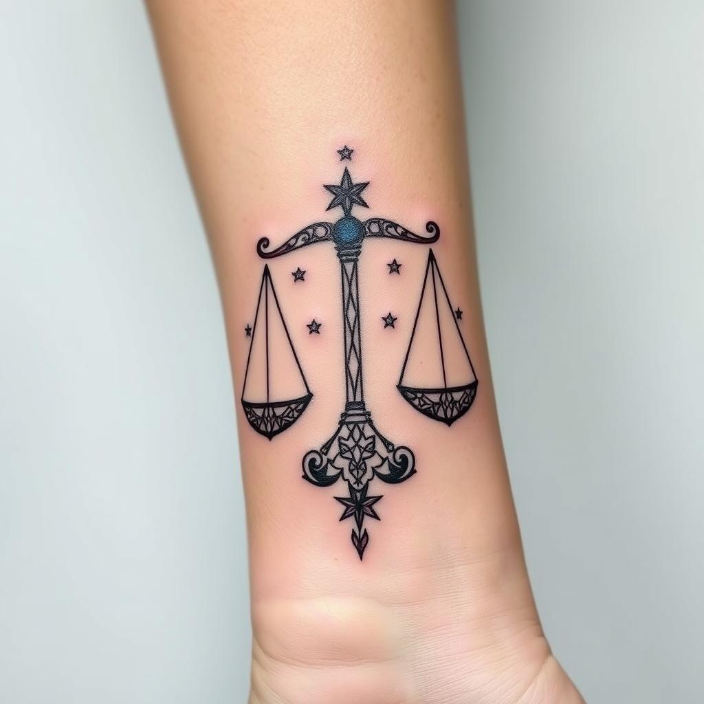 libra constellation tattoo ideas