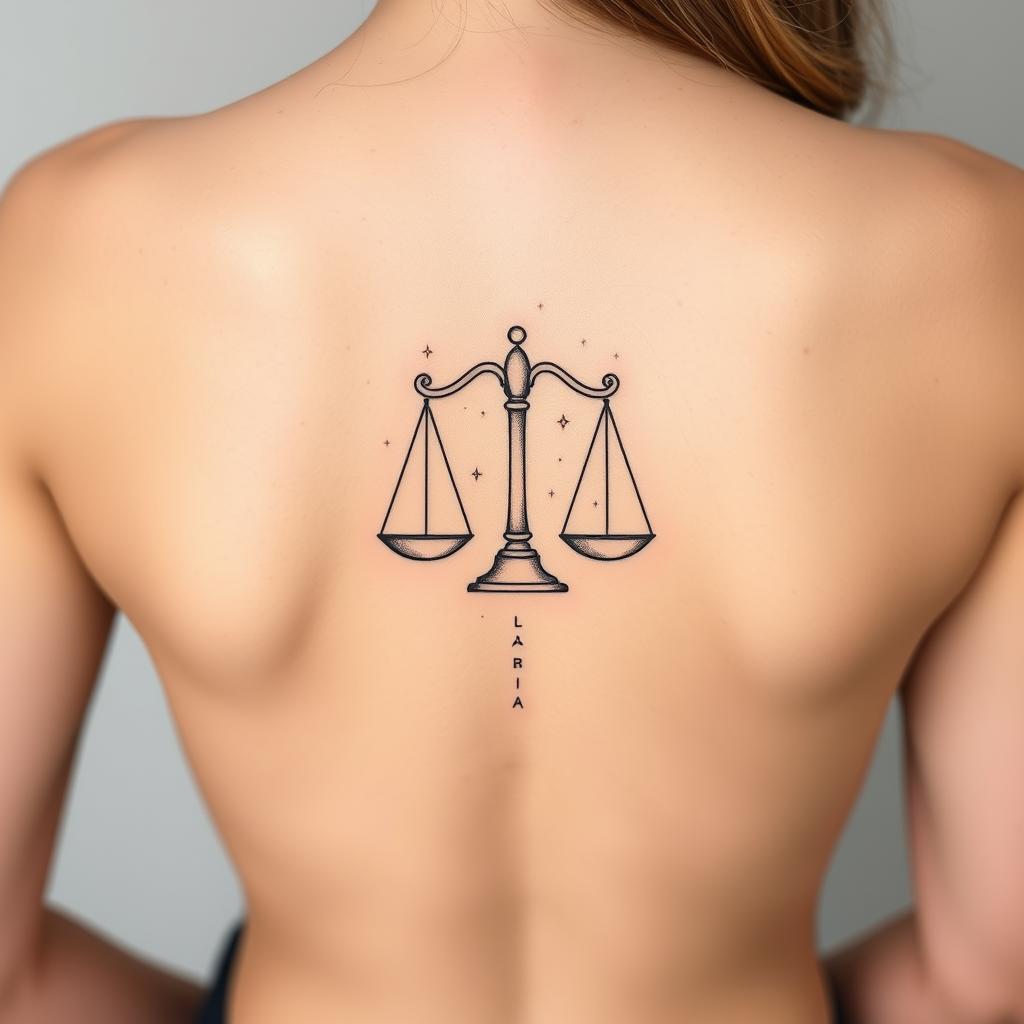 libra constellation tattoos