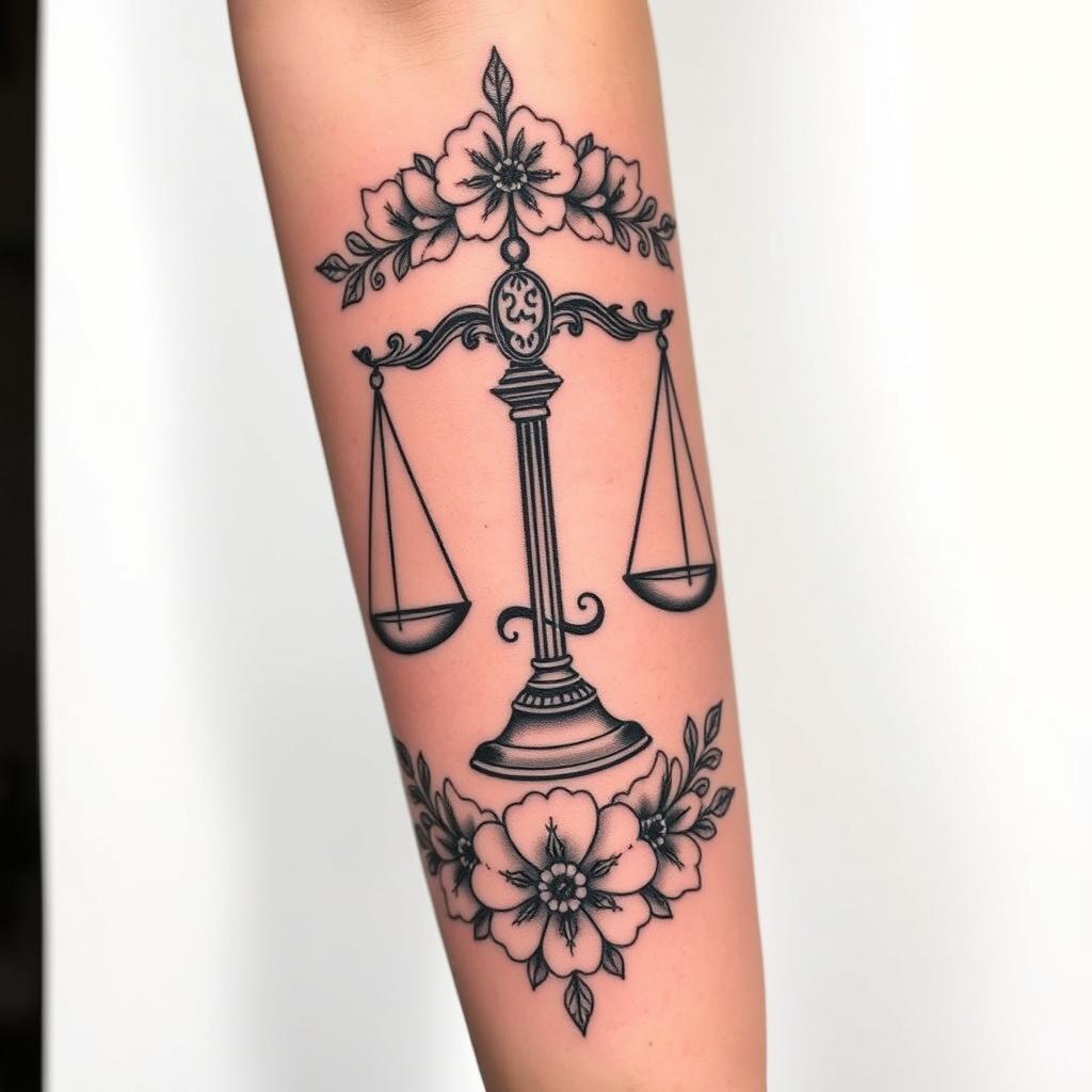 libra symbol tattoos