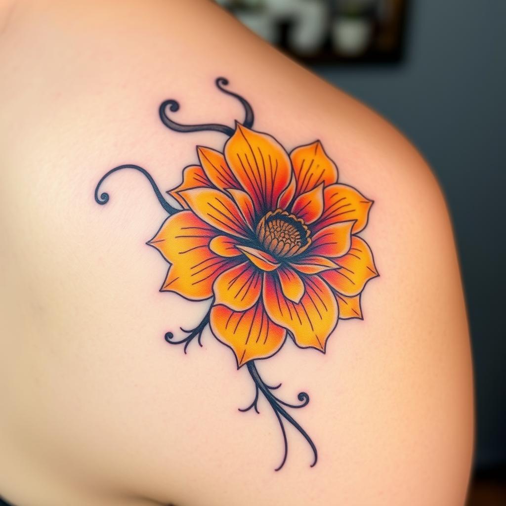 marigold tattoo designs