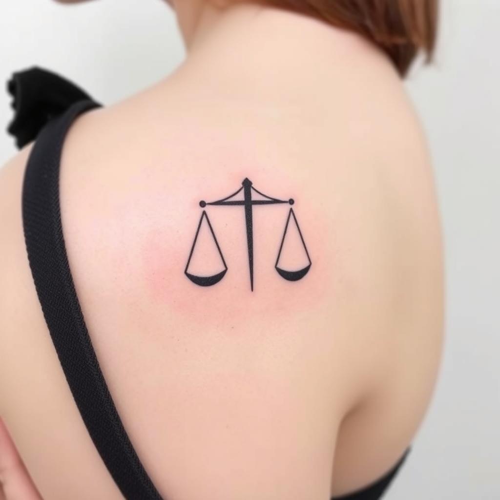 minimalist libra tattoo designs