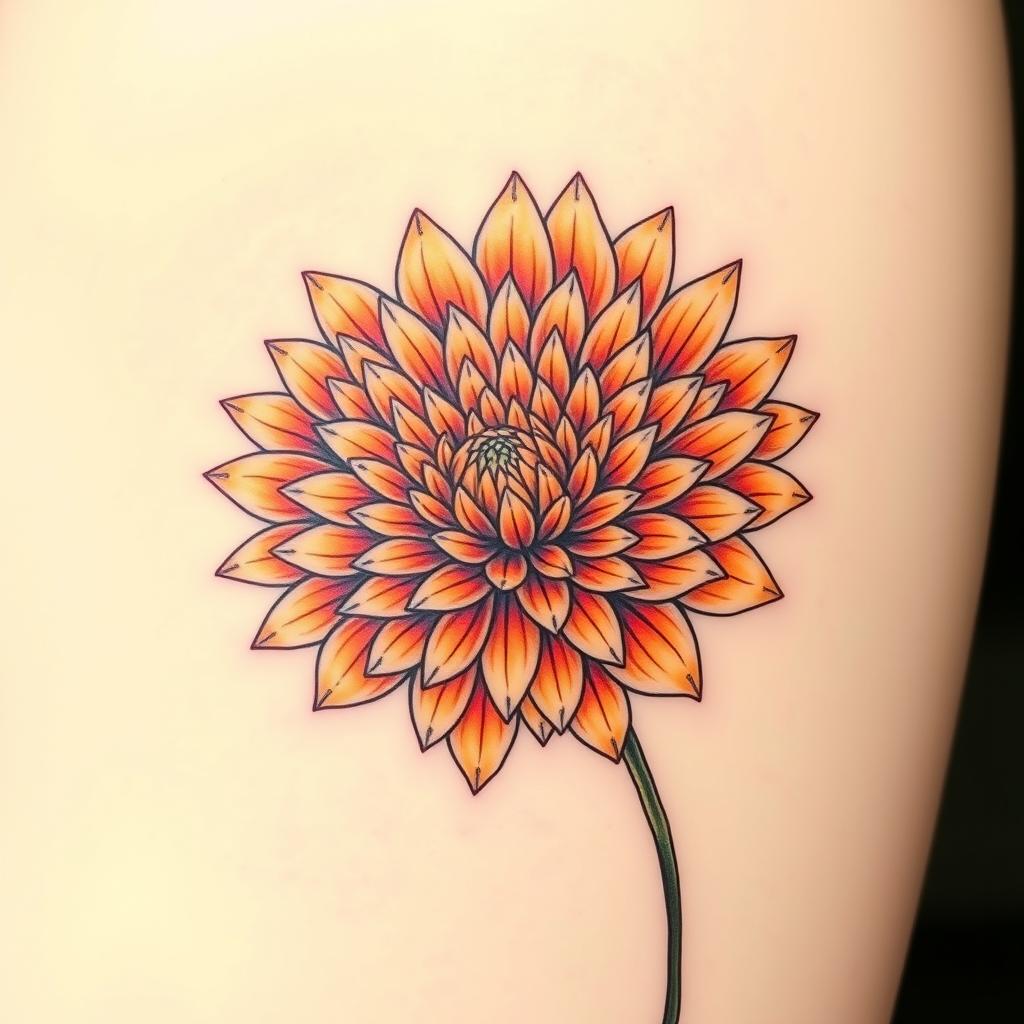 november birth flower tattoos for females