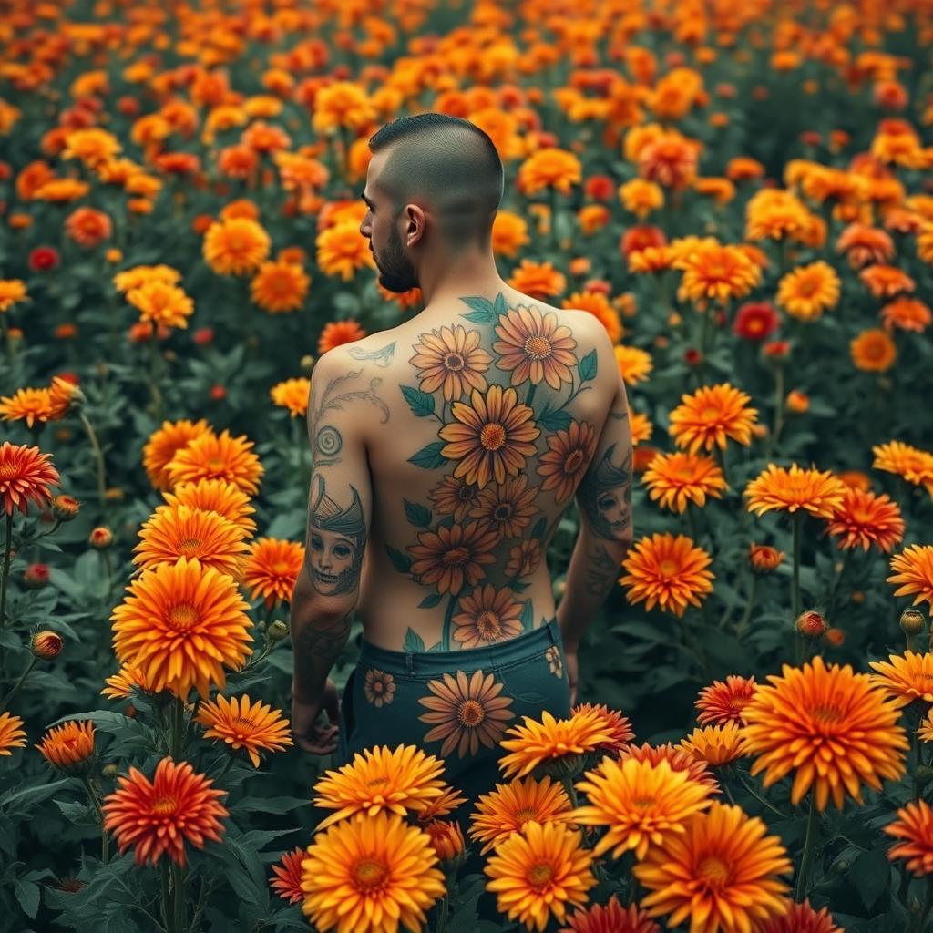 november birth flower tattoos for males
