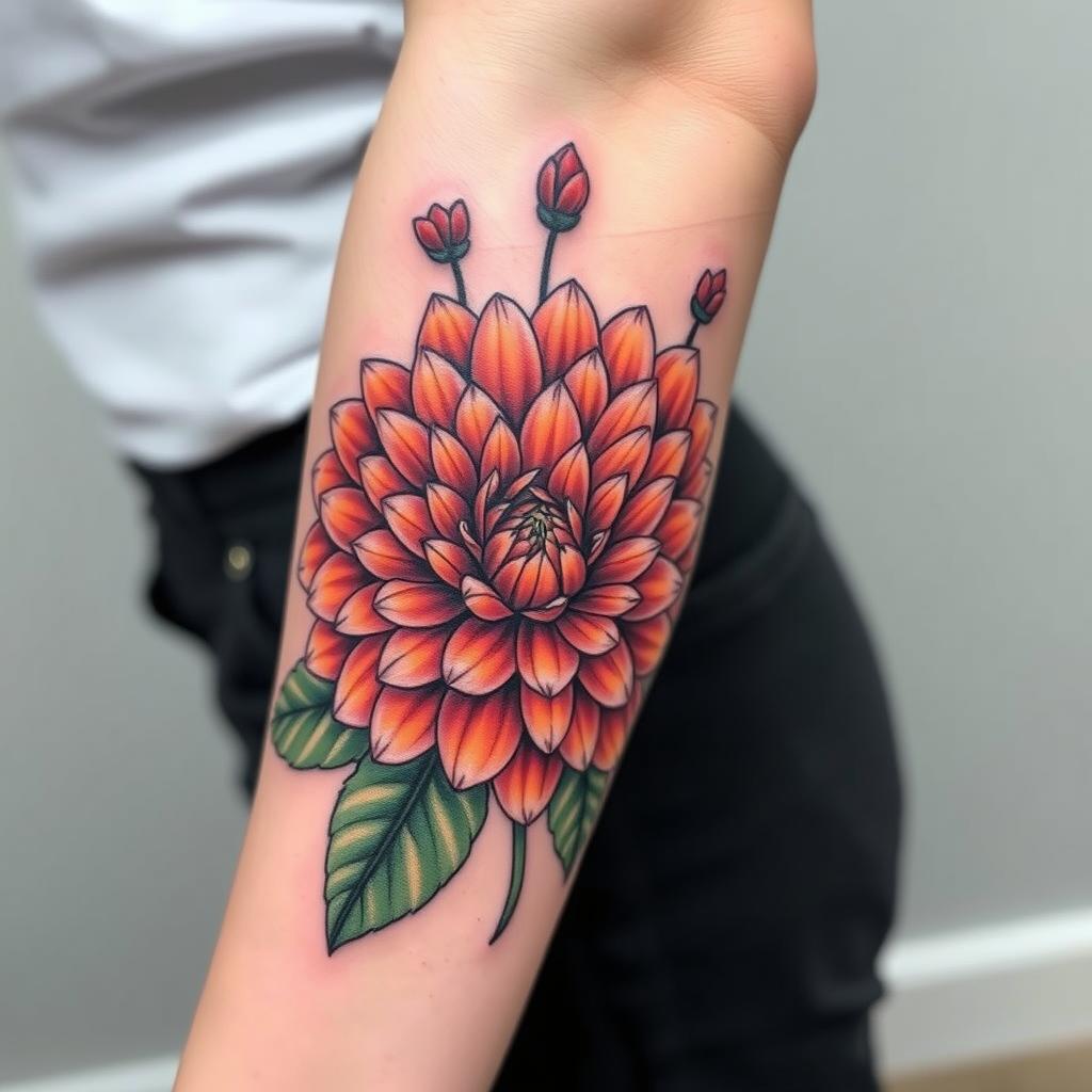 october birth flower tattoos for females