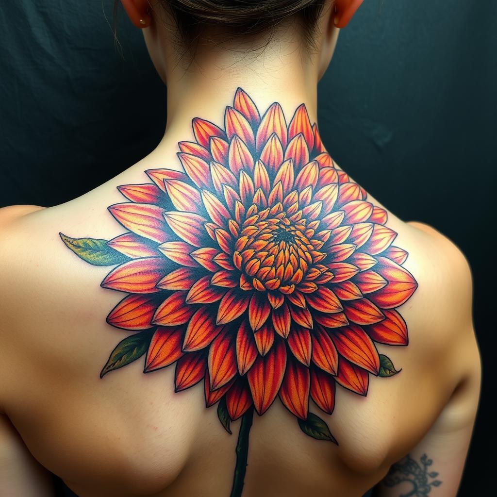 vibrant november birth flower tattoo designs