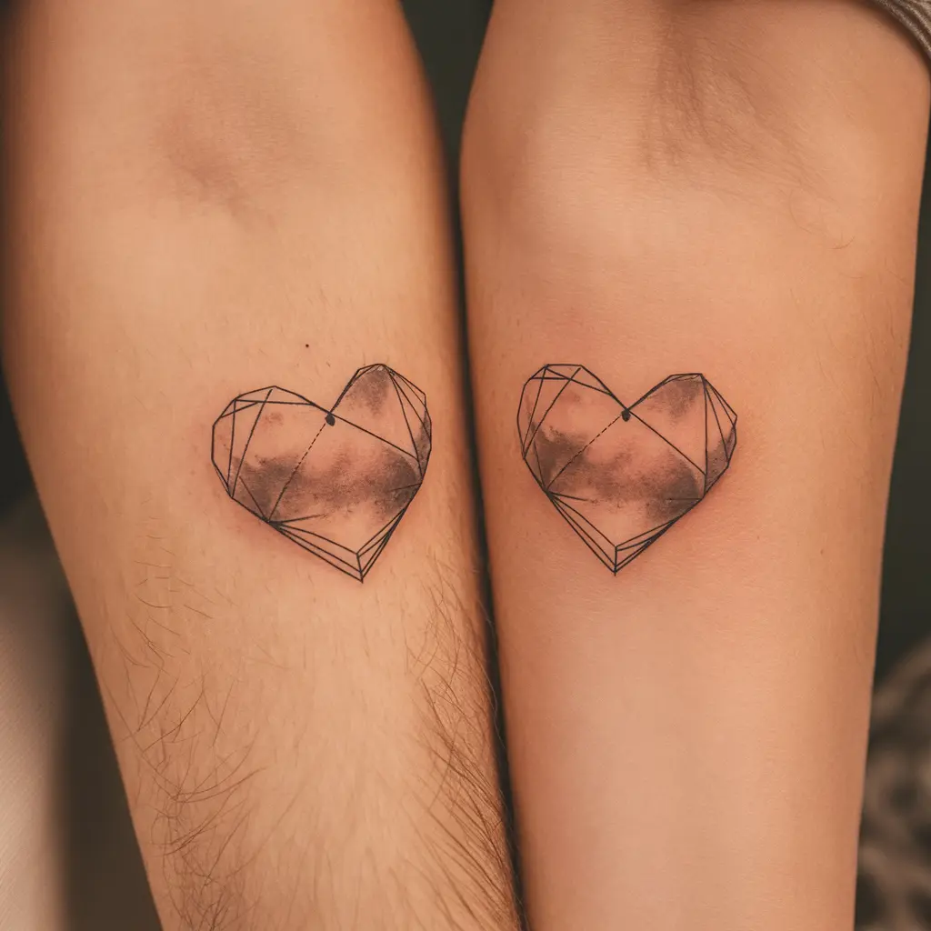 Combining Different Tattoo Styles with Heart Designs 2