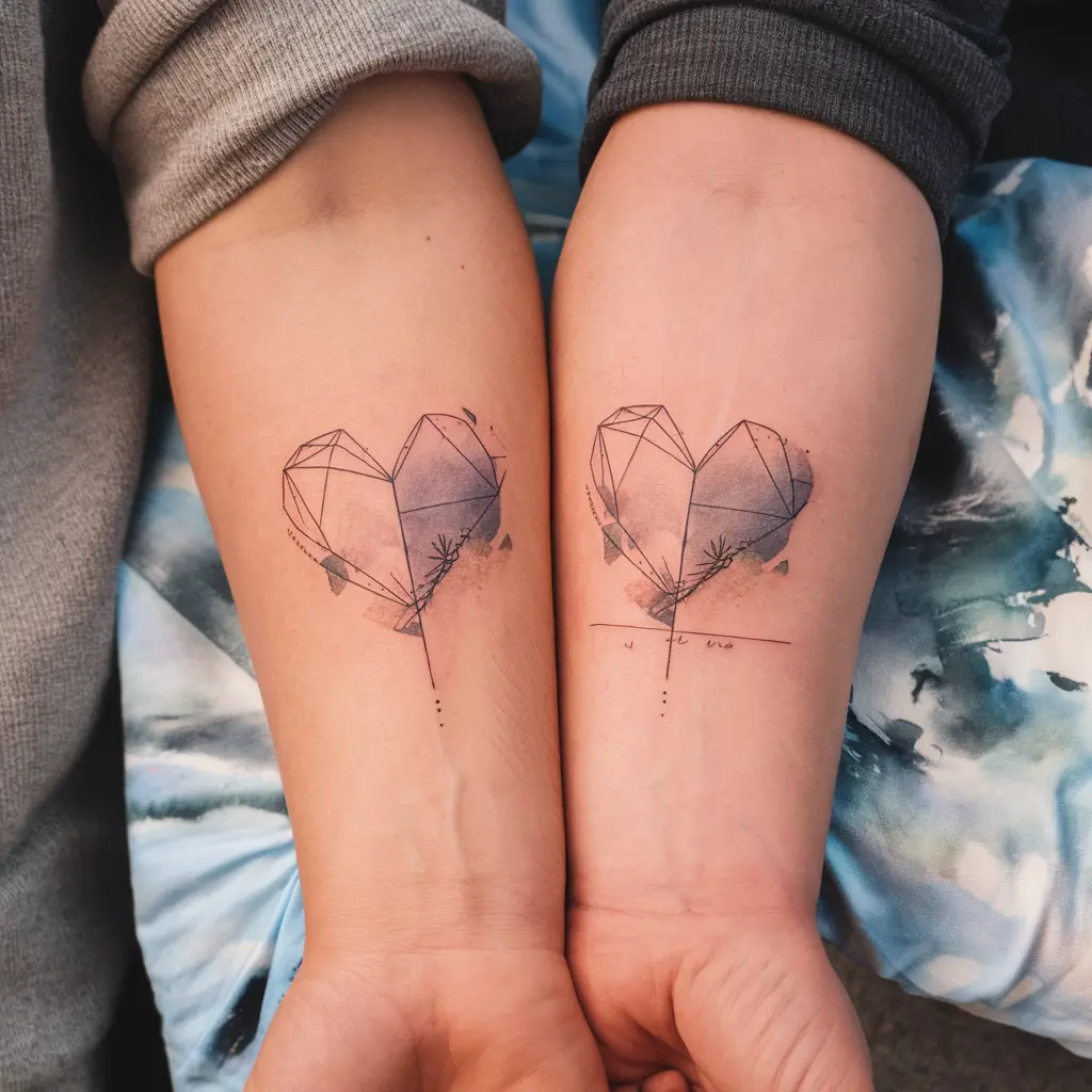 Combining Different Tattoo Styles with Heart Designs