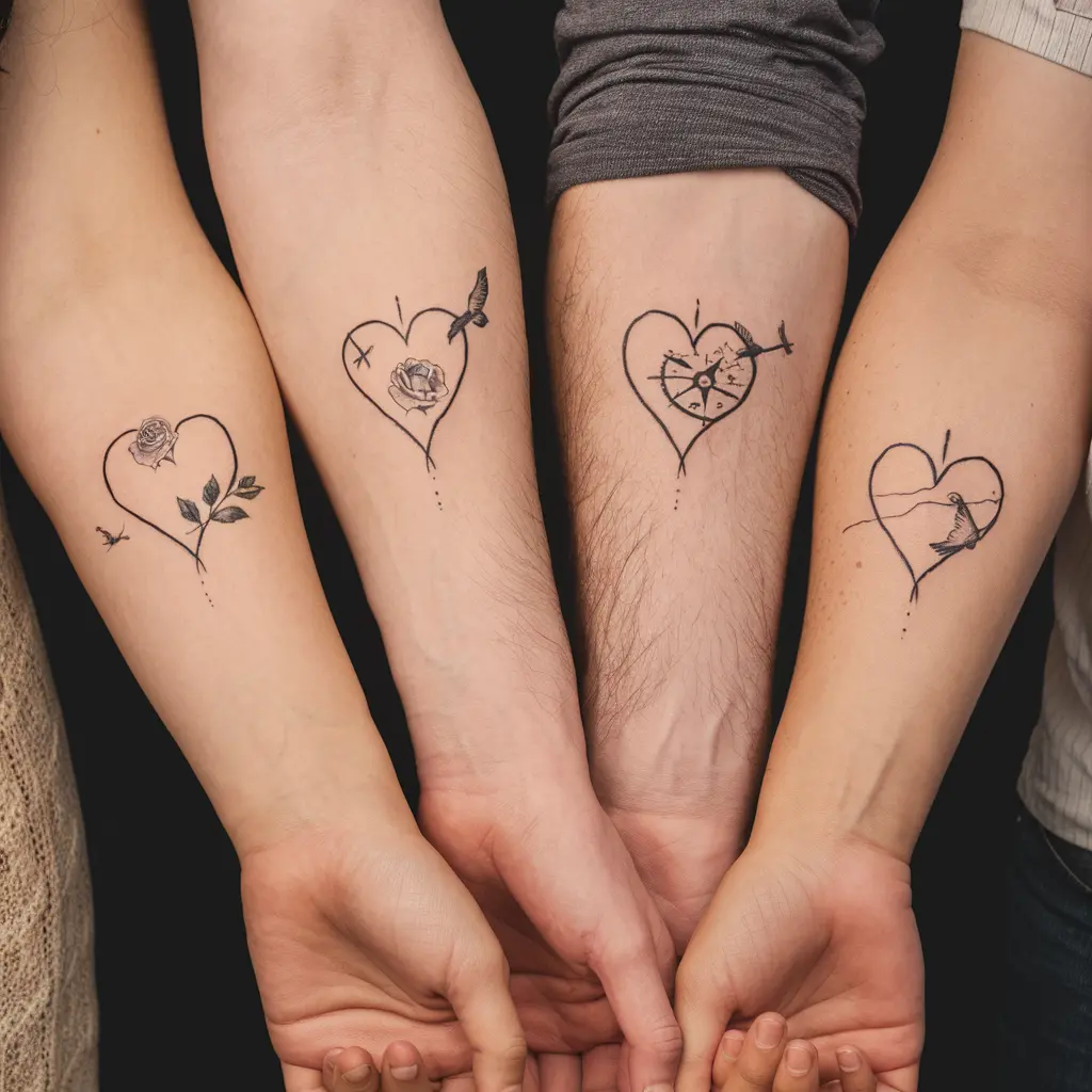 Creative Ways to Personalize Your Heart Tattoo Design 2