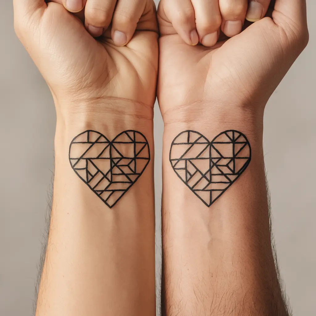 Geometric Heart Patterns 2
