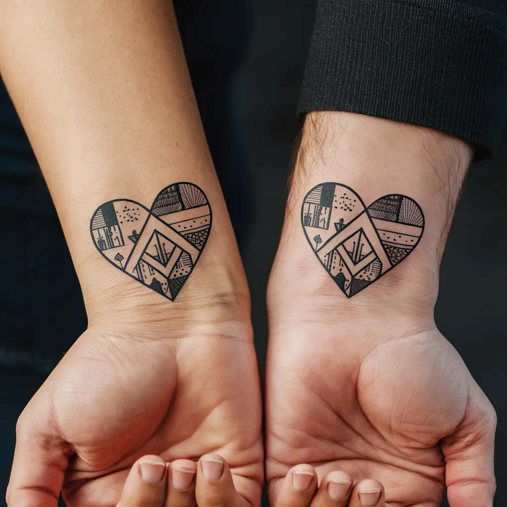 Geometric Heart Patterns