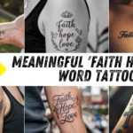 Meaningful 'Faith Hope Love' Word Tattoos (1)