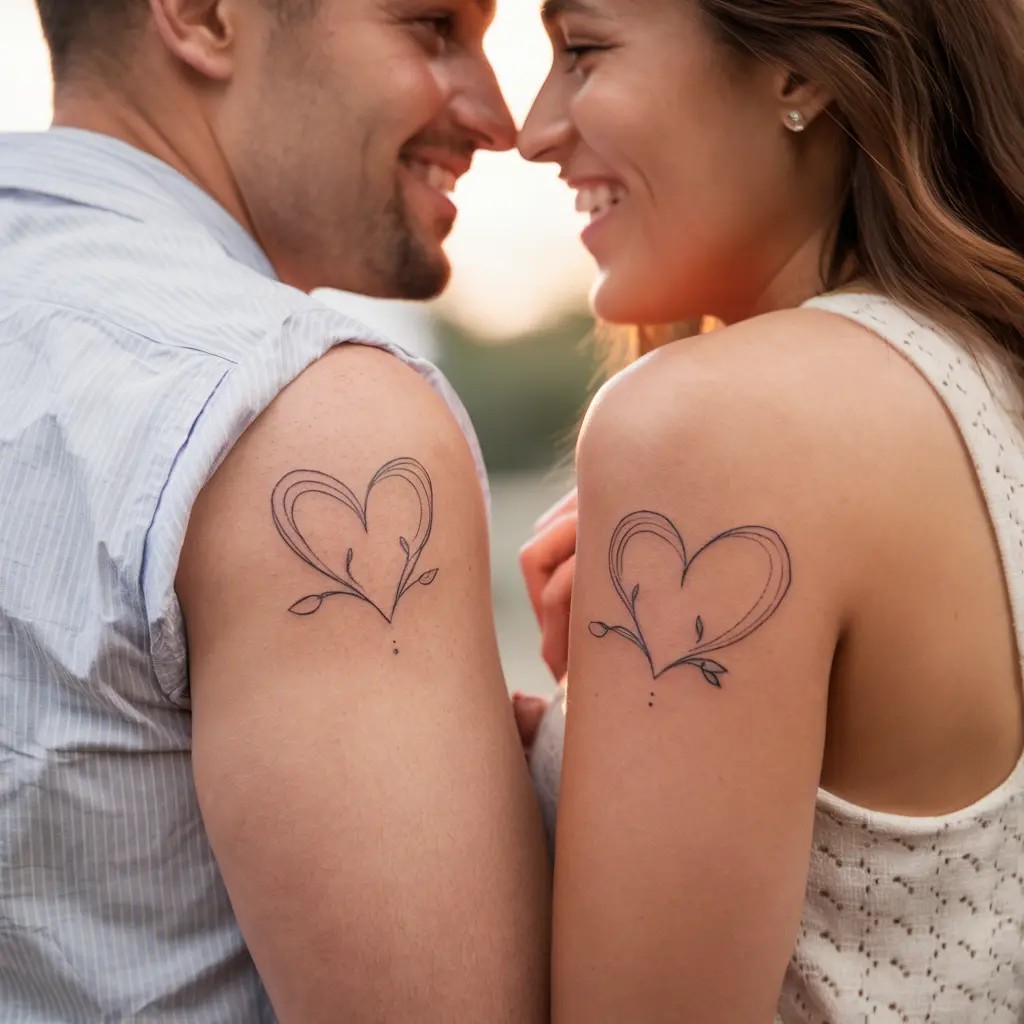 Popular Heart Tattoo Designs for Partners