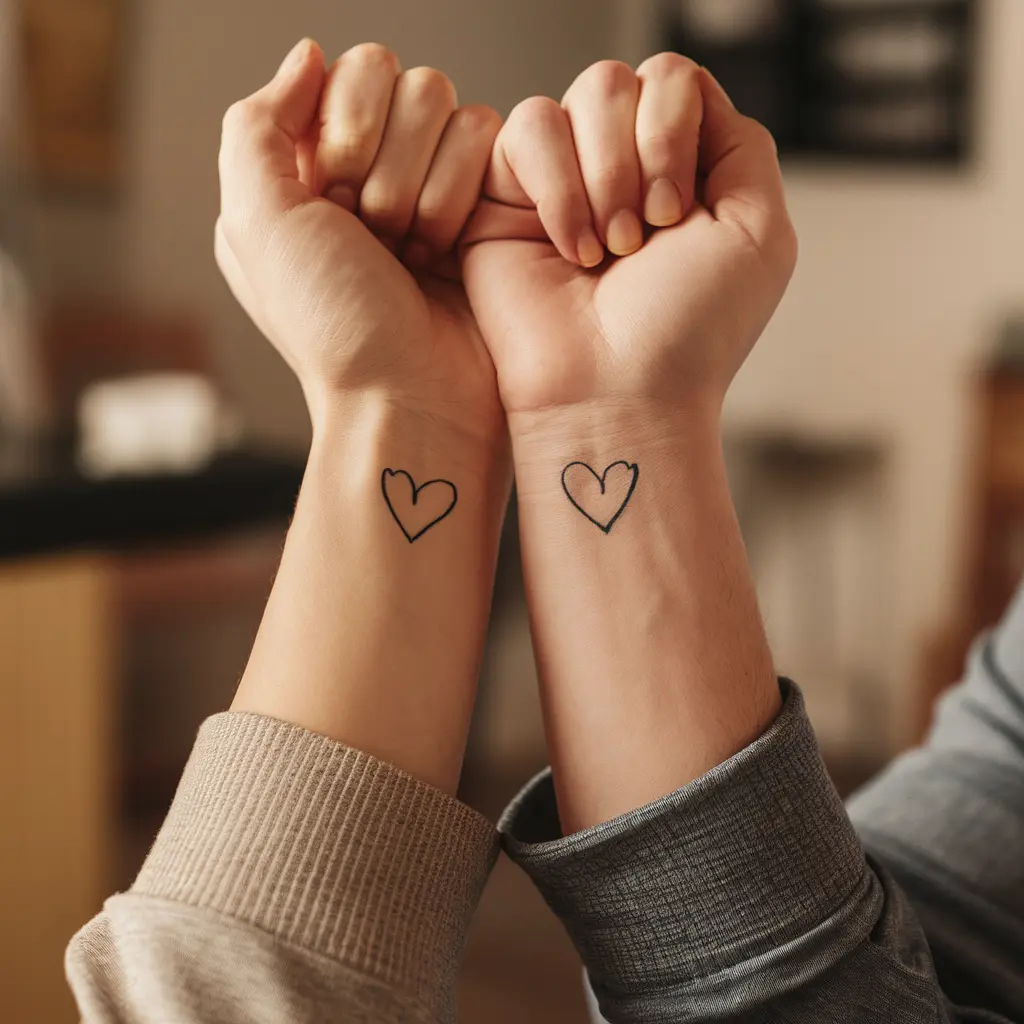 The Cost of Getting Matching Heart Tattoos 2