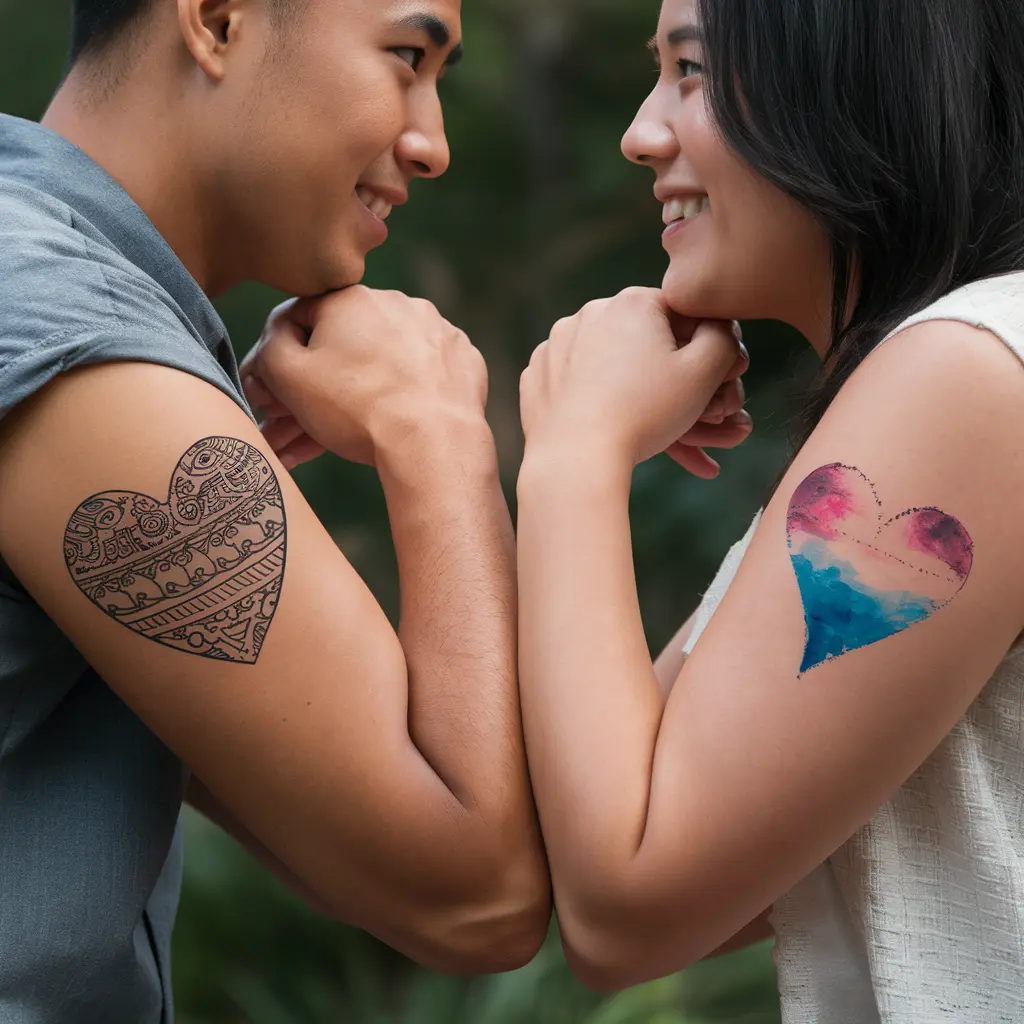 Understanding the Symbolism of Heart Tattoos in Relationships 2