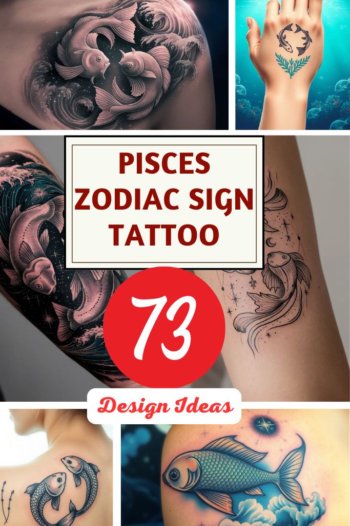 Pisces Zodiac Sign Tattoos Explore the Depths of Creativity