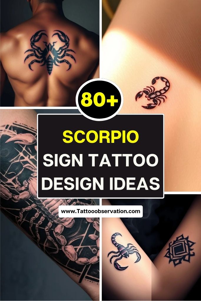 Scorpio Sign Tattoos Unlock the Mysteries of the Zodiac